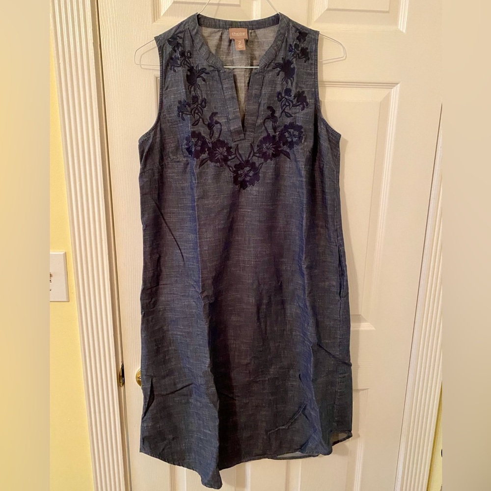 Chico’s cotton dress, size 2, only worn once